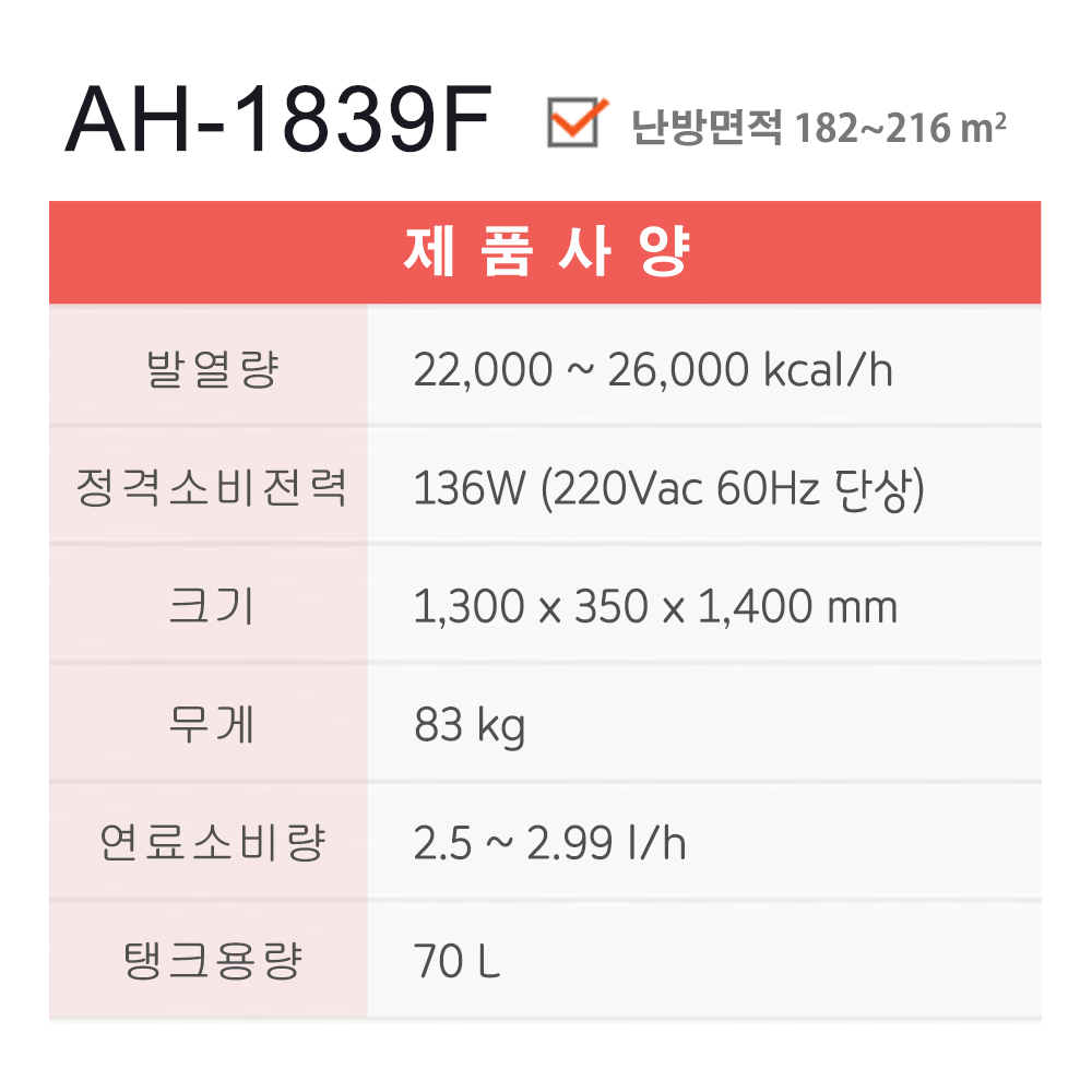 석유히터 AH-1839F (55~65평형)